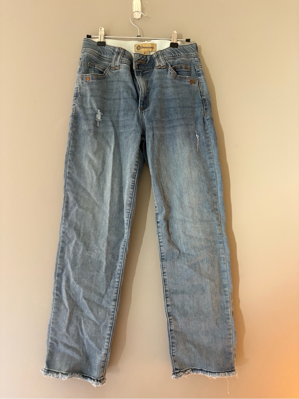 Democracy Light Blue Straight-Leg Jeans